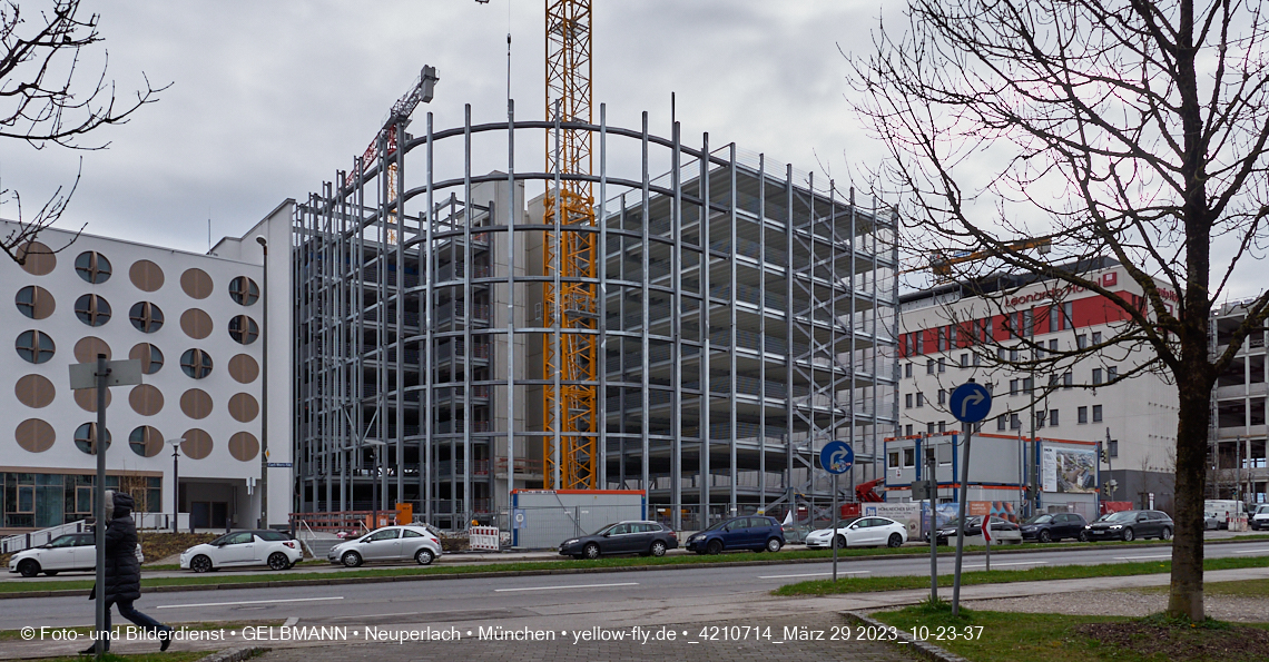29.03.2023 - Baustelle REVO und Umgebung in Neuperlach